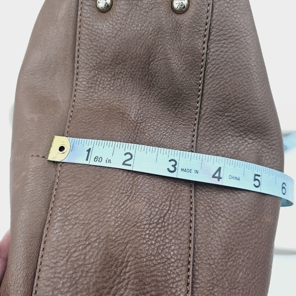 Jack Rogers Brown Leather Shoulder Bag Purse with Tassel - Picture 14 of 16